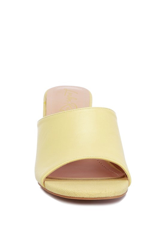 ADDIE Block Heel Slip On Sandals