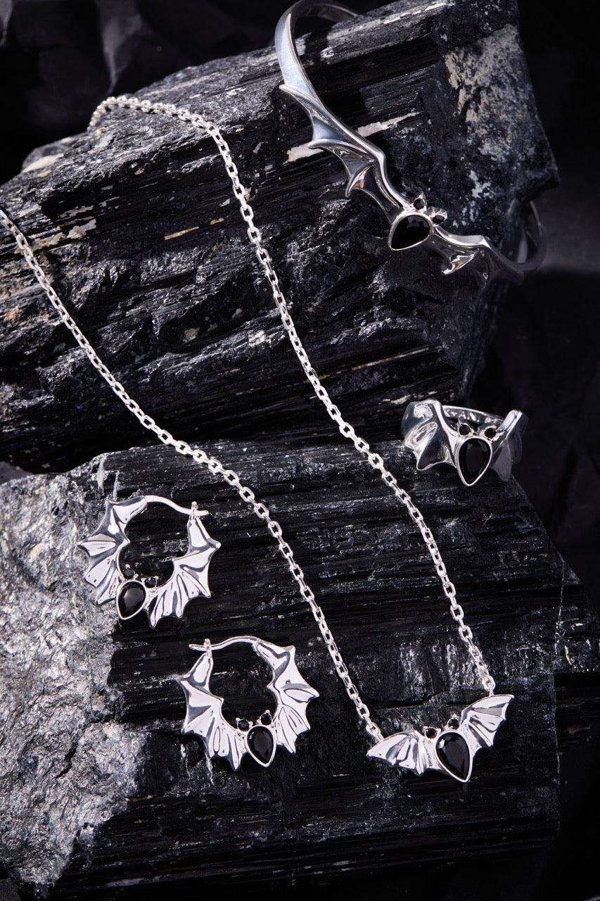 Crystal Bat Pendant