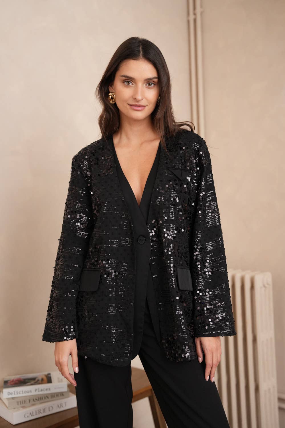 CHOKLATE PARIS - 2-in-1 Sequin Dress Jacket Christmas - CK08349