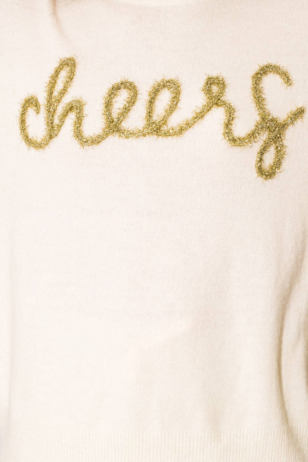 GILLI - Cheers Pullover Sweater: White / S