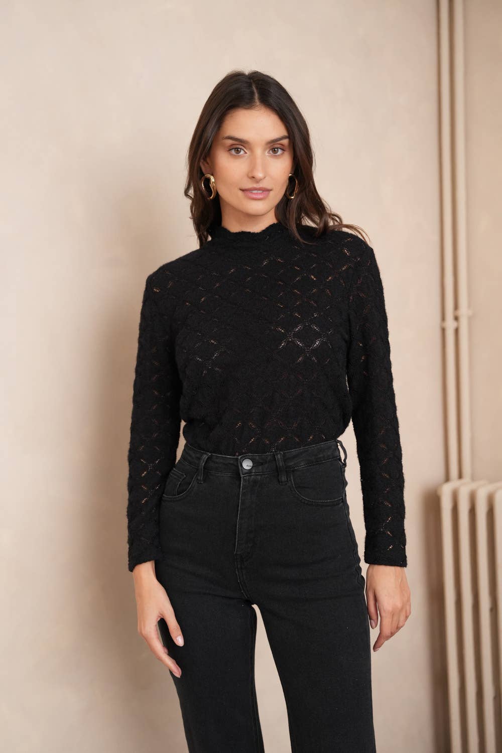 CHOKLATE PARIS - Openwork knit blouse - 81042