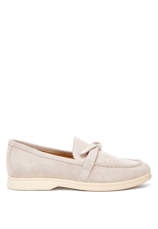 Nautica Suede Knot Detailed Loafers