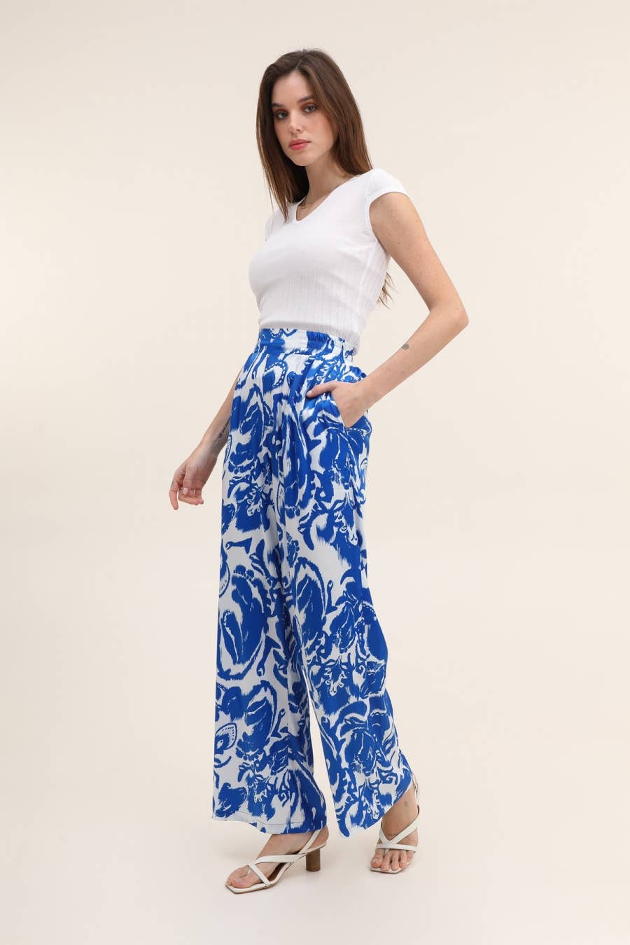 CHOKLATE PARIS - High Tide SS24 Printed Palazzo Pants- CK08183-1