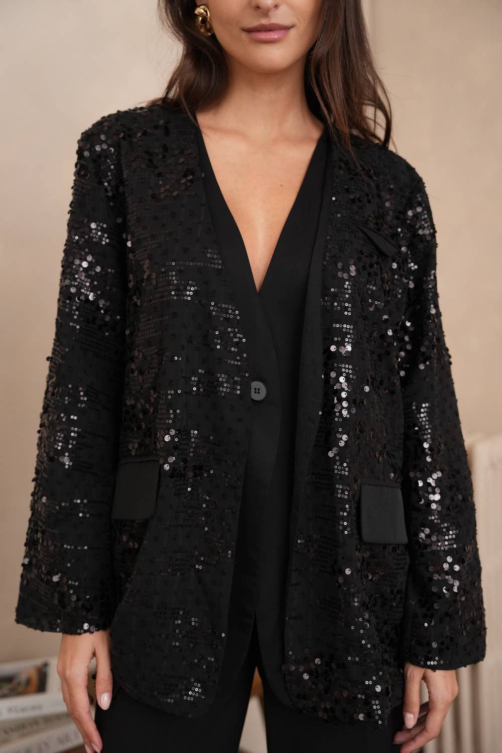 CHOKLATE PARIS - 2-in-1 Sequin Dress Jacket Christmas - CK08349