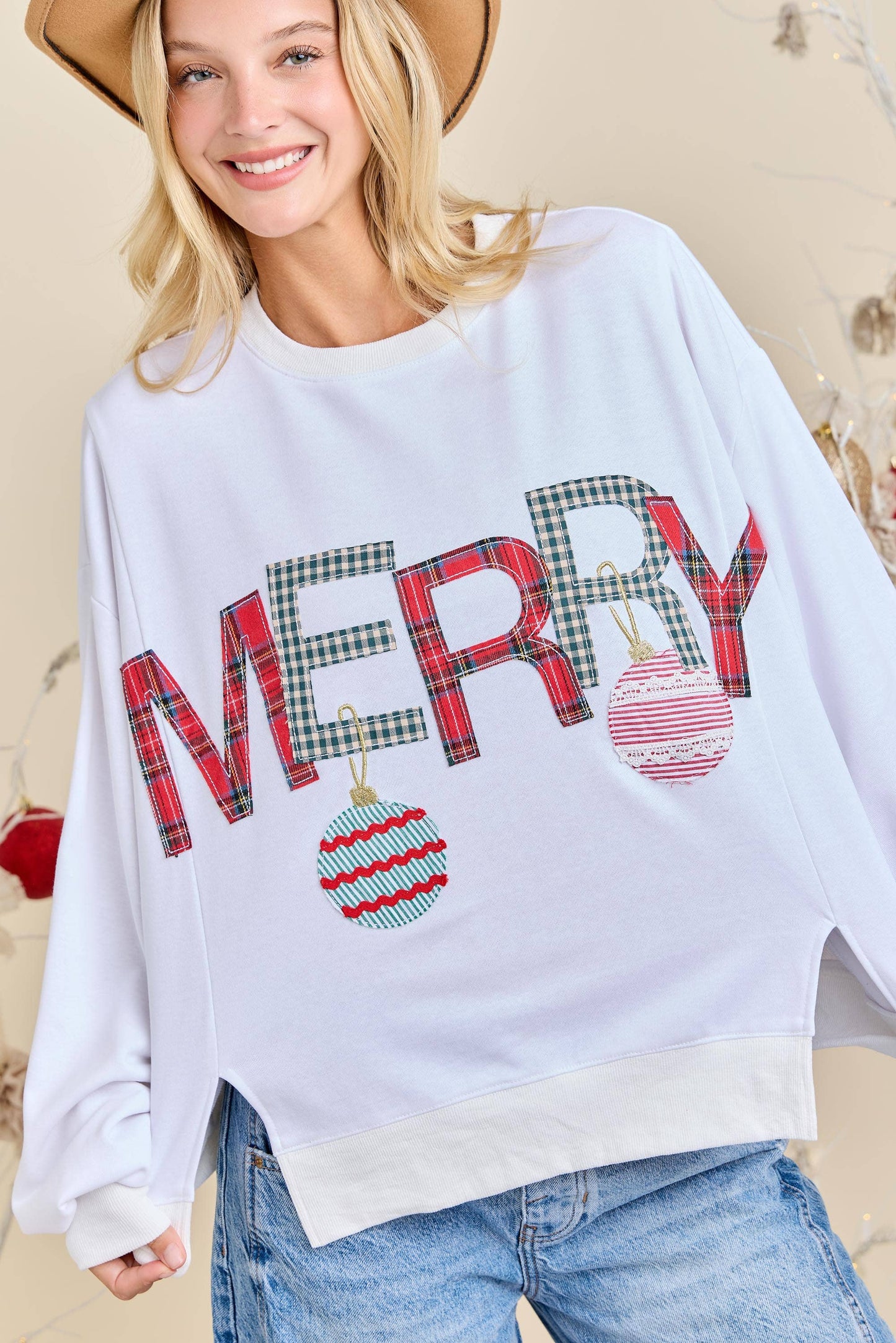 Main Strip - Merry Christmas Sweatshirt – Festive Holiday Pullover