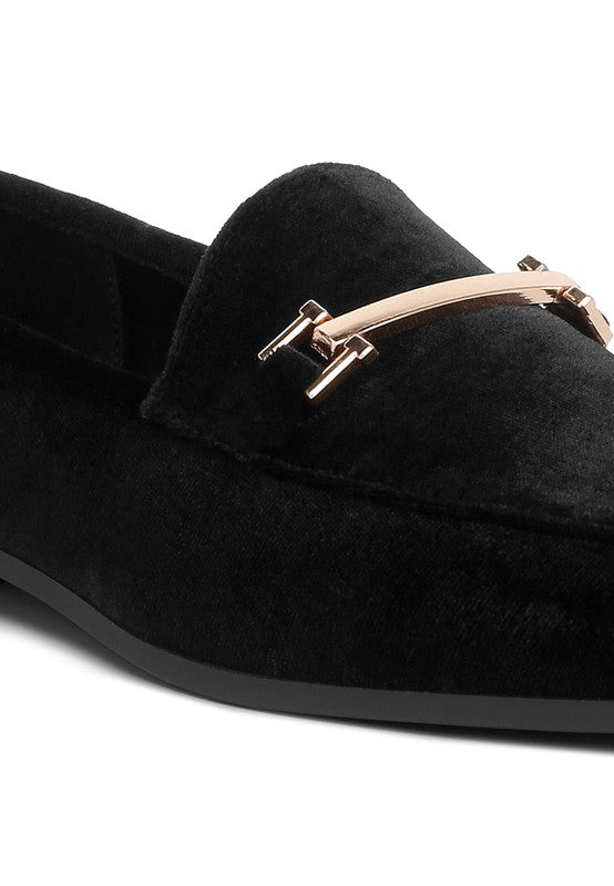 Evelio Horsebit Embellsihed Velvet Loafers