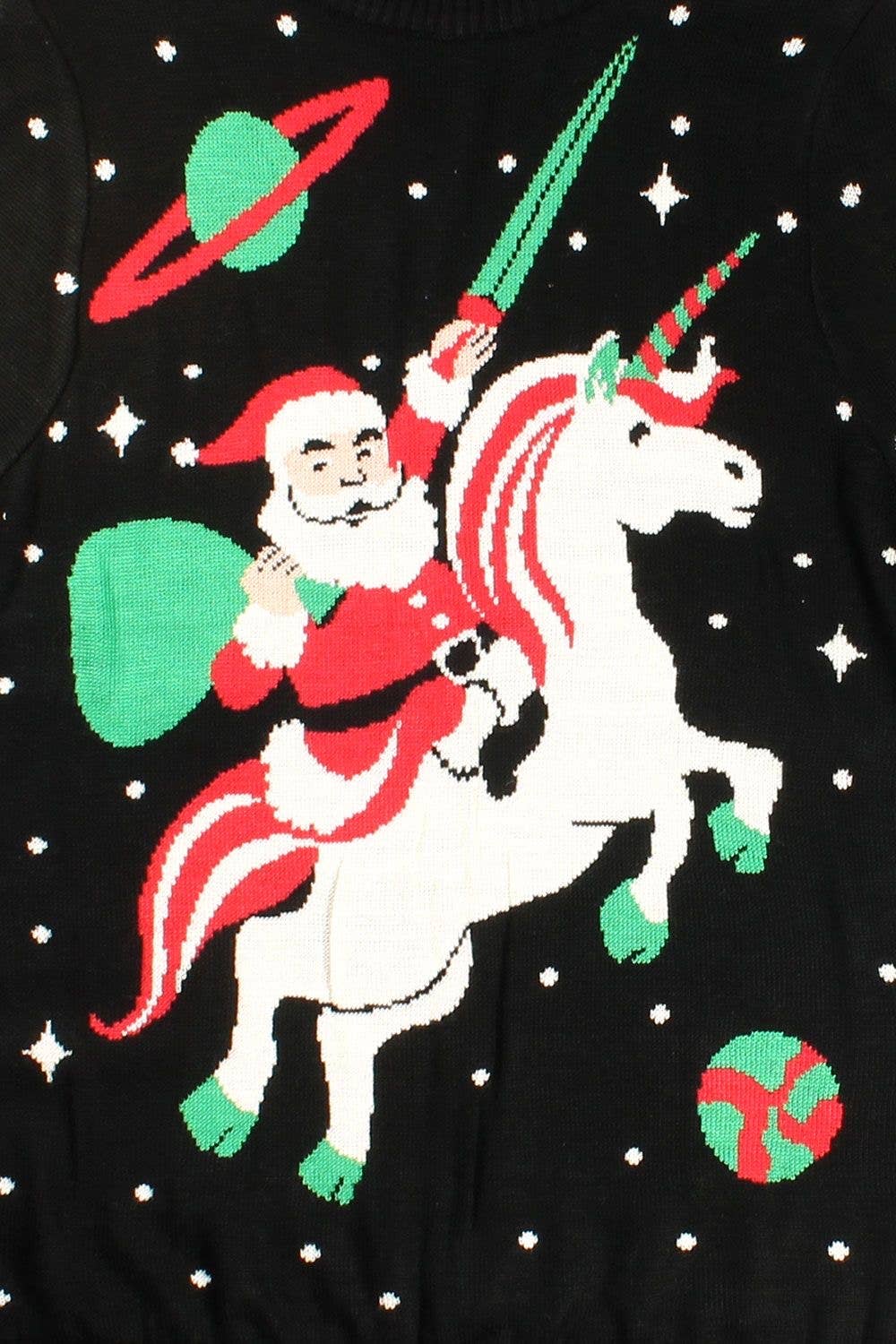 Tipsy Elves - Cosmic Santa Unicorn Men's Ugly Christmas Sweater