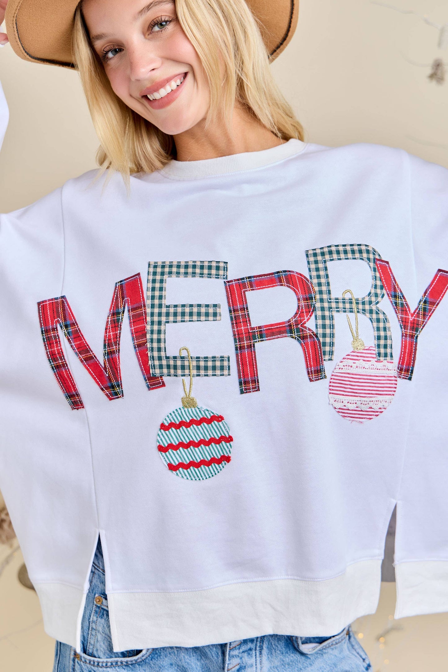 Main Strip - Merry Christmas Sweatshirt – Festive Holiday Pullover