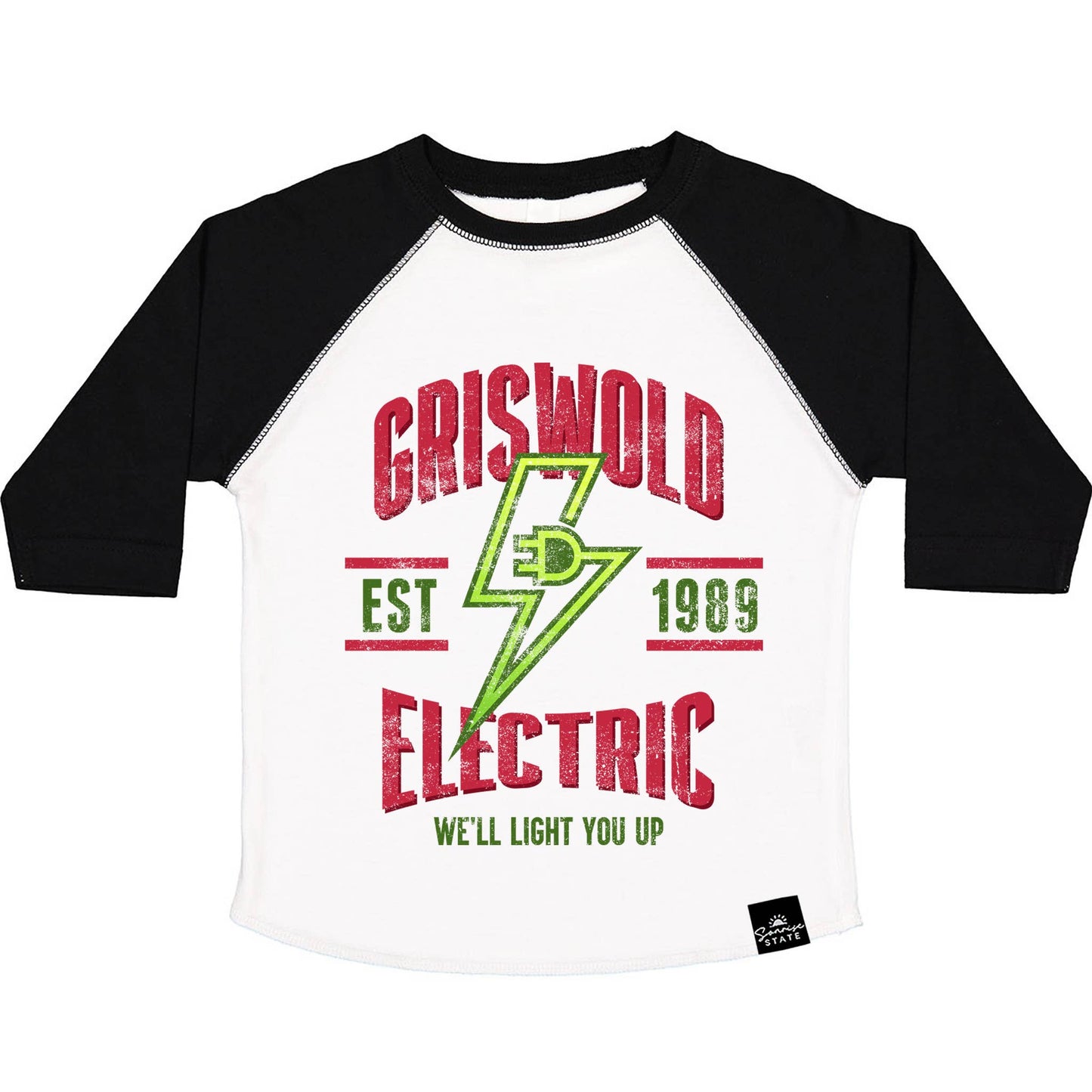 Sonrise State - Griswold Electric Boy's Christmas Baseball T-Shirt