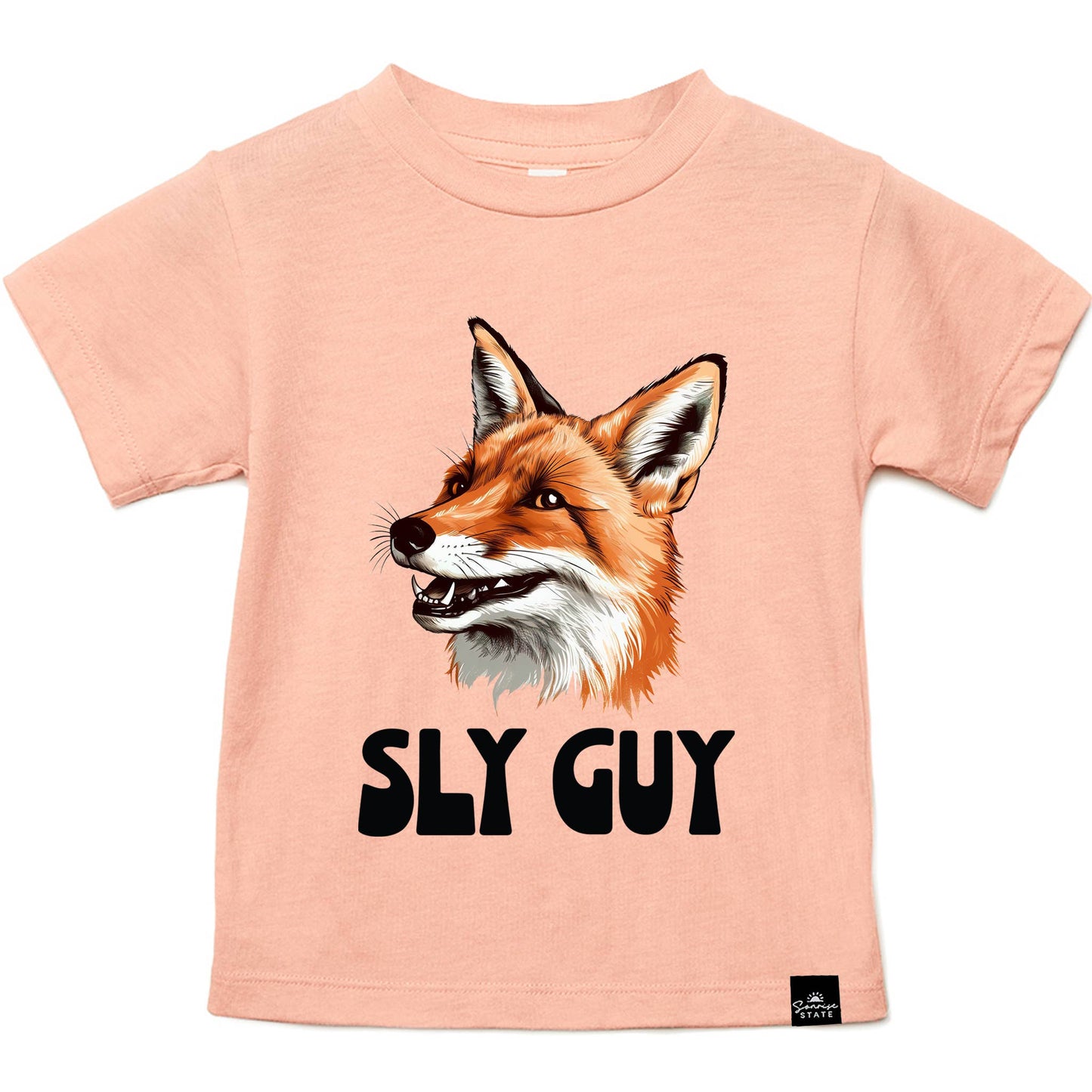 Sonrise State - SLY GUY Fox Boy's T-Shirt for Baby boy, Toddlers, and Youth