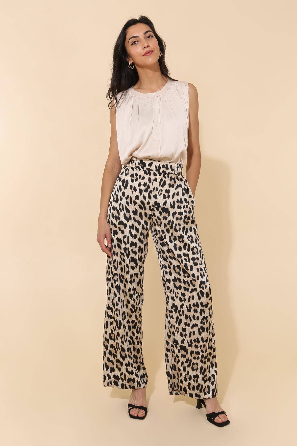 CHOKLATE PARIS - Leopard print palazzo pants - CK08183-2