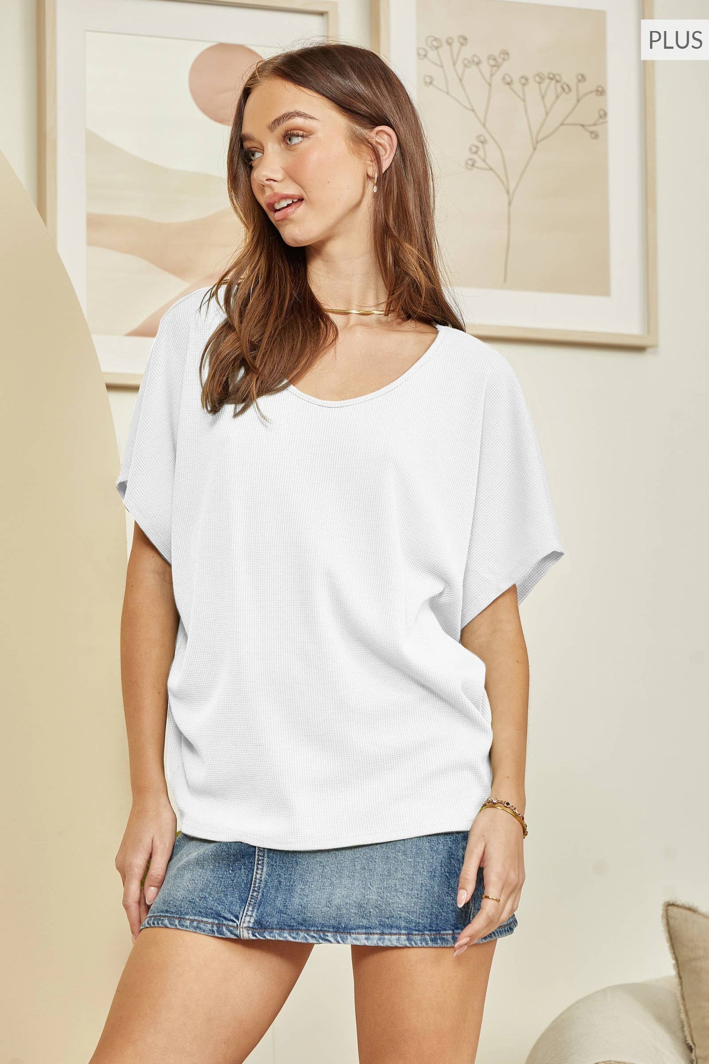 Andrée by Unit - PLUS SIZE Solid Colored Top