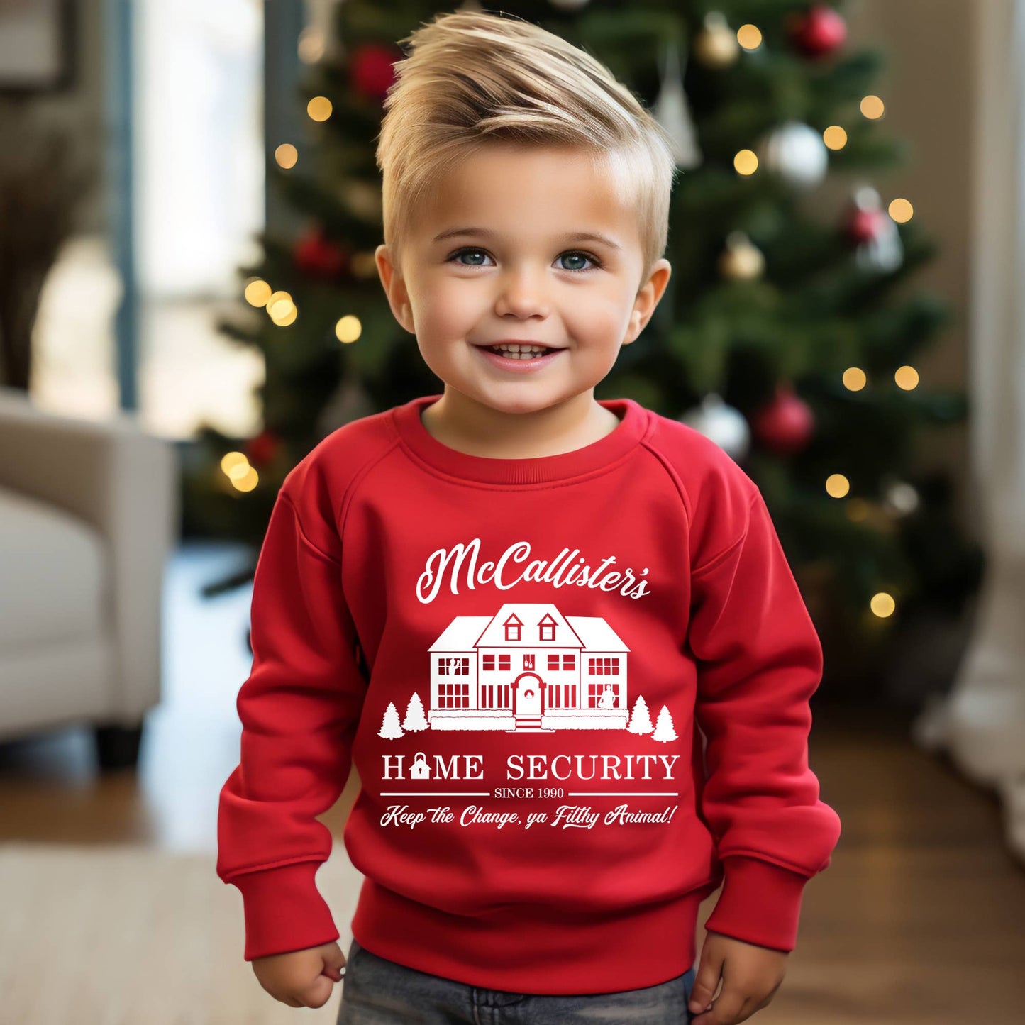 Sonrise State - McCallister's Home Security Boy's Christmas Sweatshirt