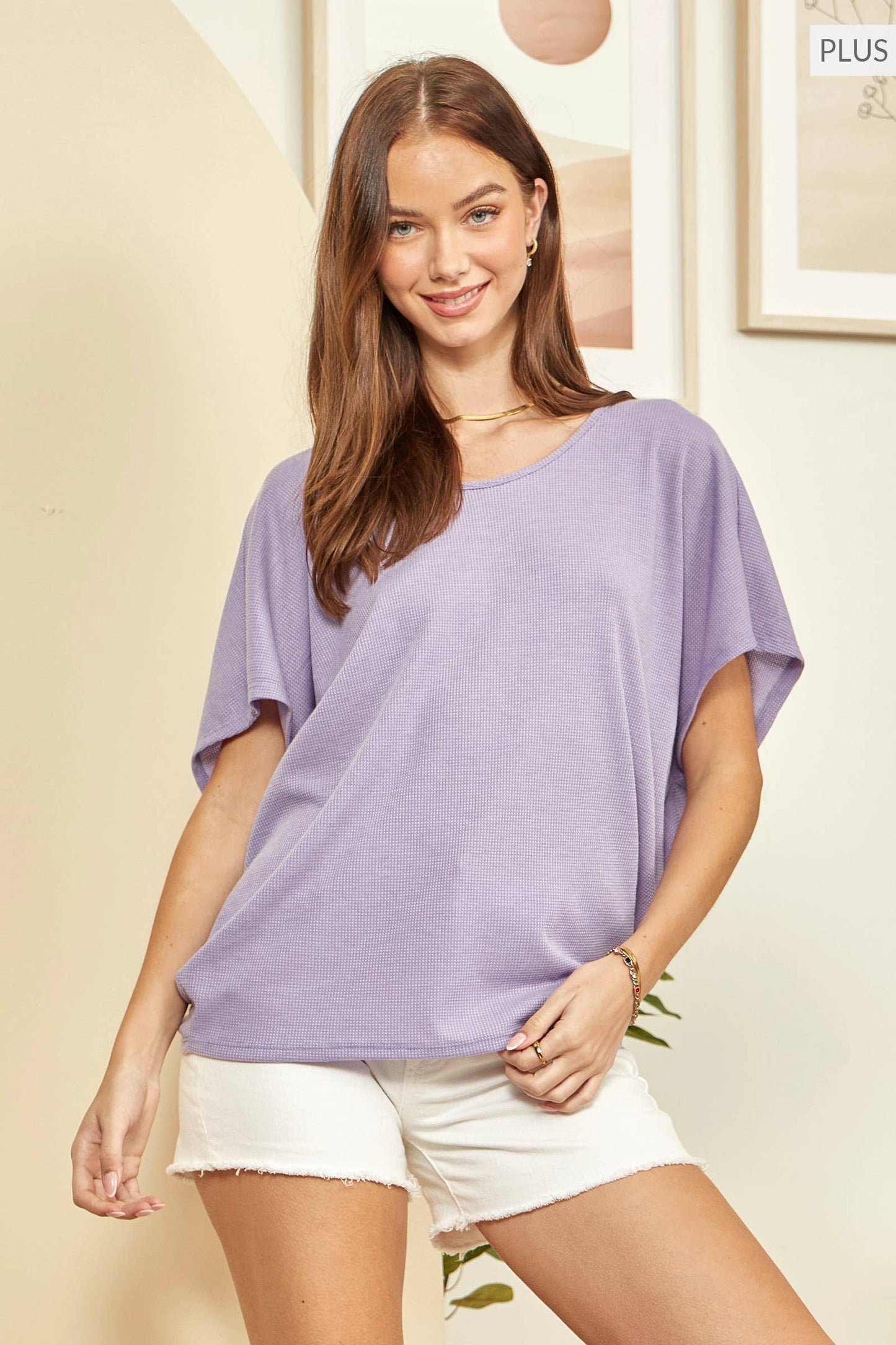 Andrée by Unit - PLUS SIZE Solid Colored Top