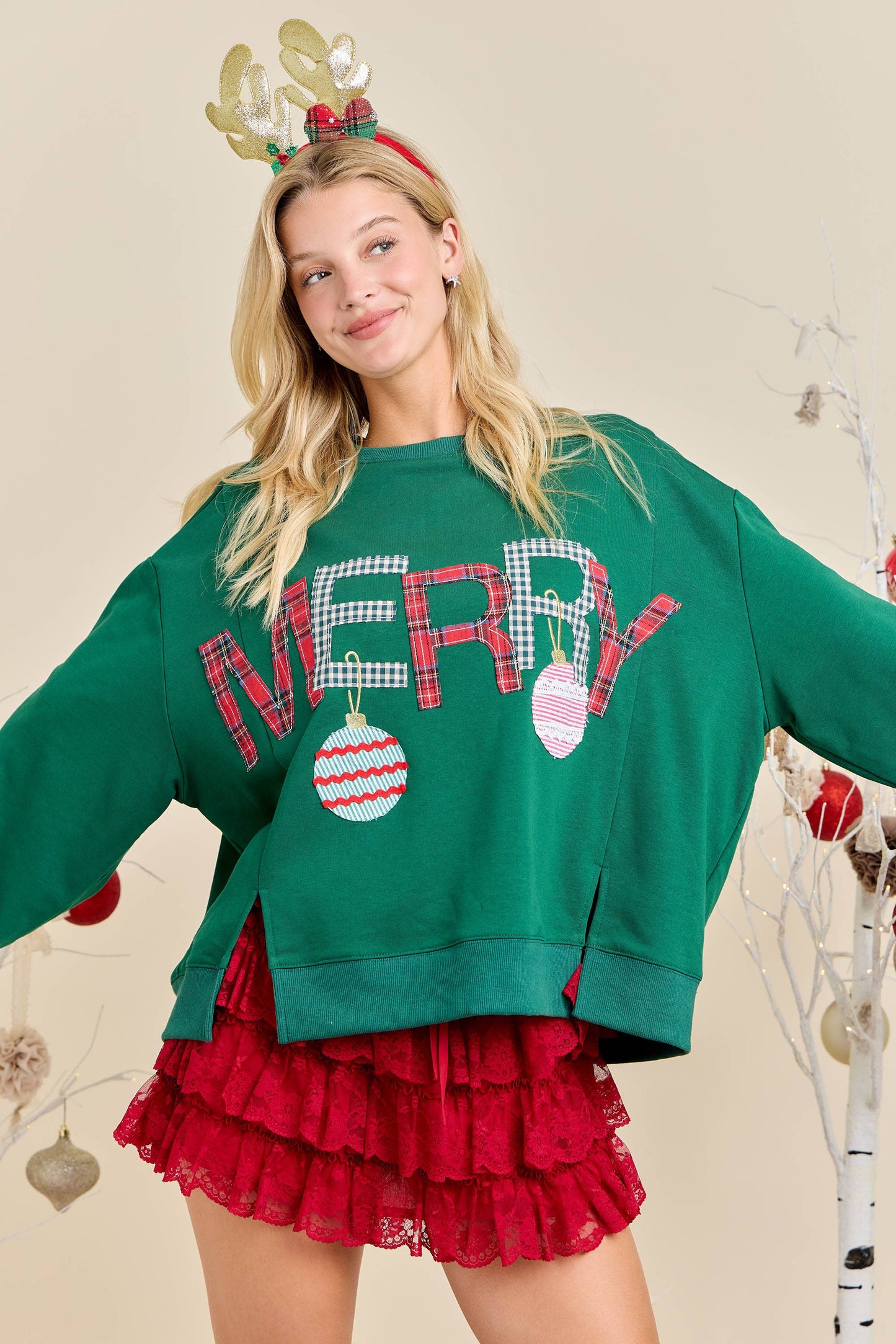 Main Strip - Merry Christmas Sweatshirt – Festive Holiday Pullover