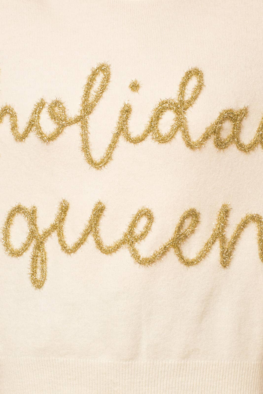 GILLI - "HOLIDAY QUEEN" PULLOVER SWEATER: White / S