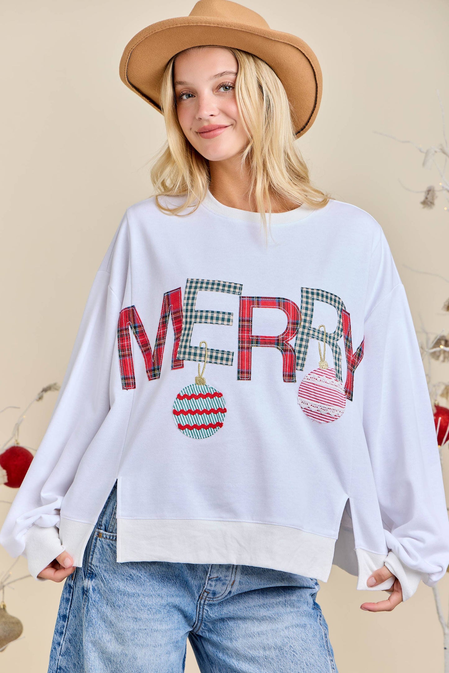 Main Strip - Merry Christmas Sweatshirt – Festive Holiday Pullover