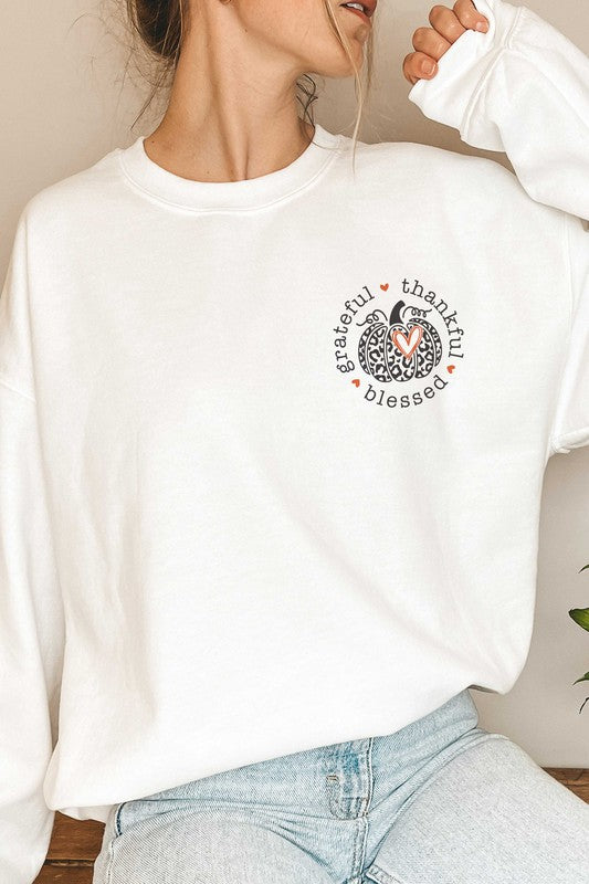 POCKET GRATEFUL THANKFUL BLESSED Sweatshirt