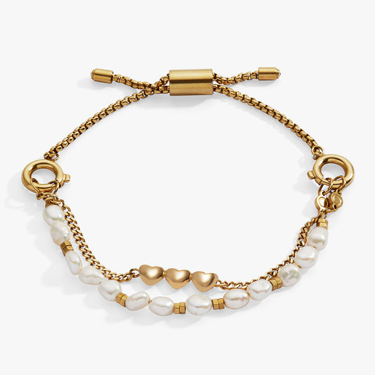 'Home Is Where The Heart Is' Pearl Stranded™ Bracelet Set